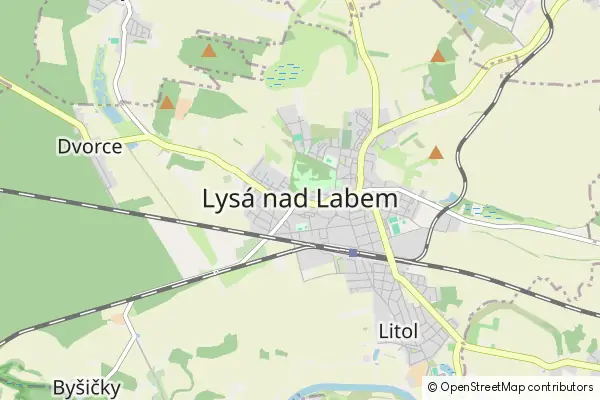 Mapa Lysá nad Labem