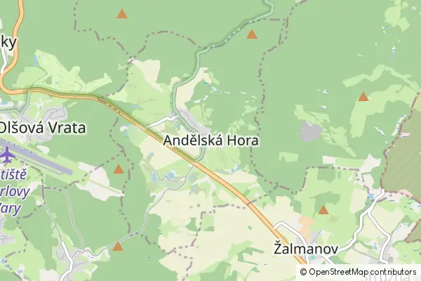 Mapa Andrlska Hora