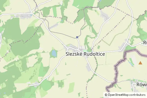 Mapa Slezské Rudoltice