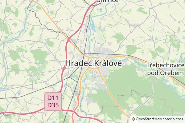 Mapa Hradec Králové