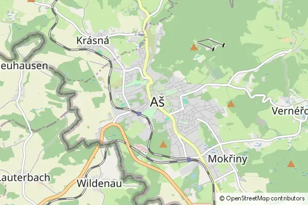 Mapa Aš