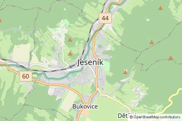 Mapa Jesionik