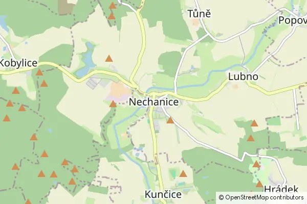 Mapa Nechanice