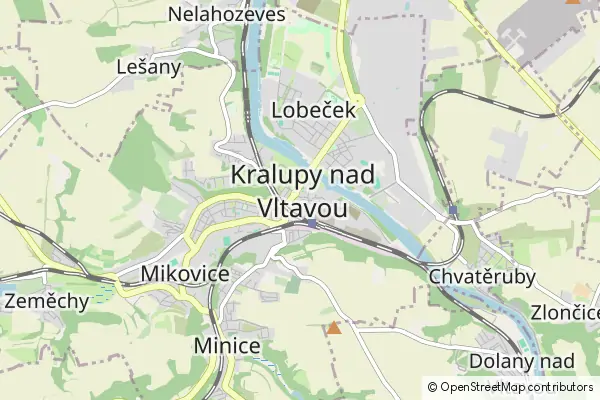 Mapa Kralupy nad Wełtawą