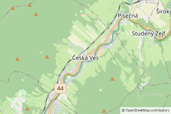 Mapa Česká Ves