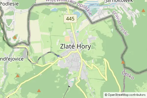 Mapa Zlaté Hory