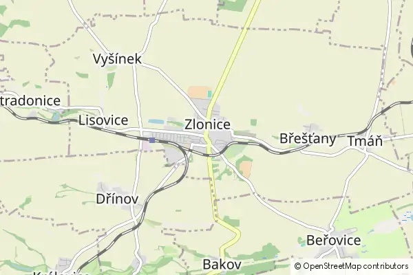 Mapa Zlonice