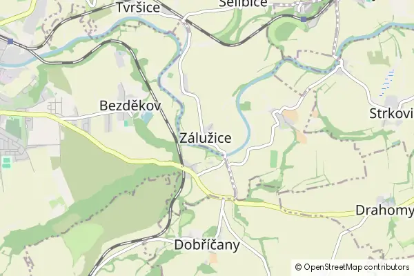 Mapa Zálužice