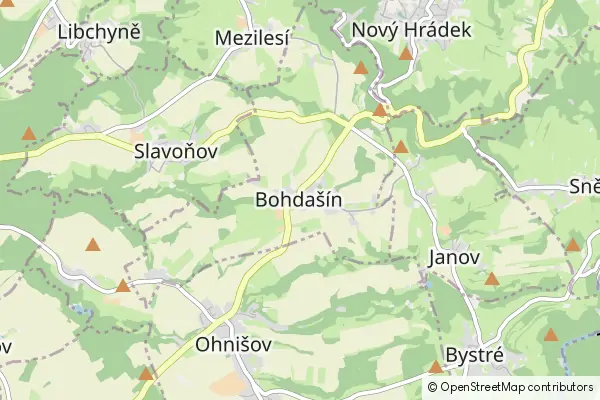 Mapa Bohdašín