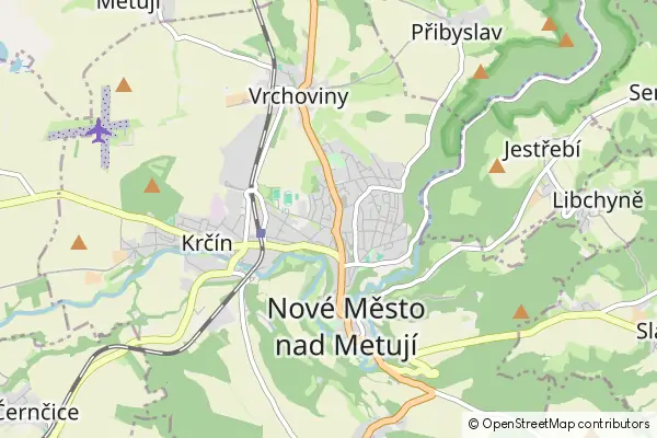 Mapa Nowe Miasto nad Metują