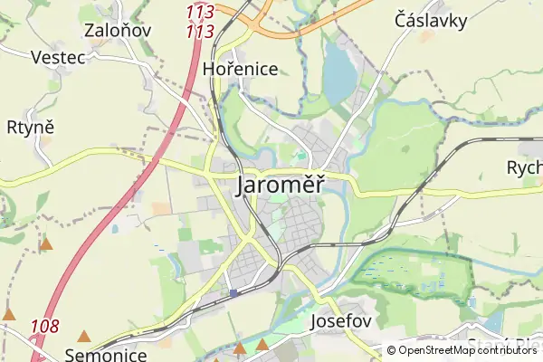 Mapa Jaroměř