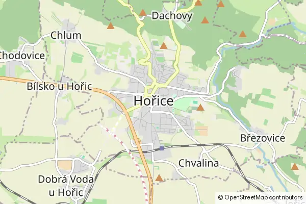 Mapa Hořice