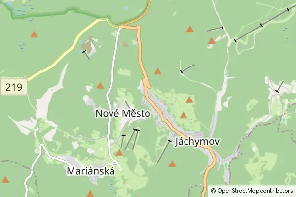 Mapa Jachymów