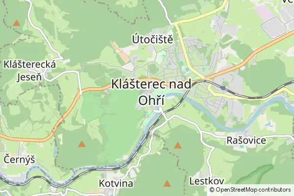 Mapa Klášterec nad Ohří