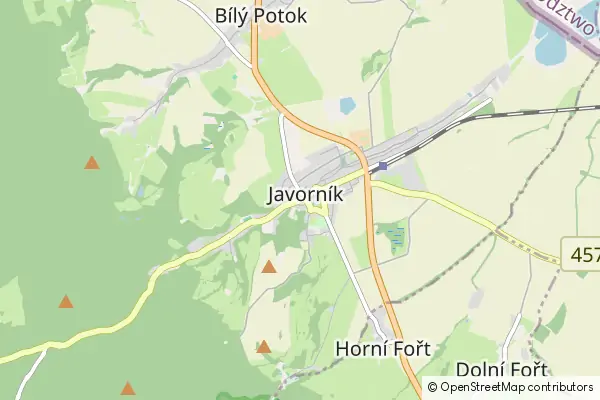 Mapa Javorník