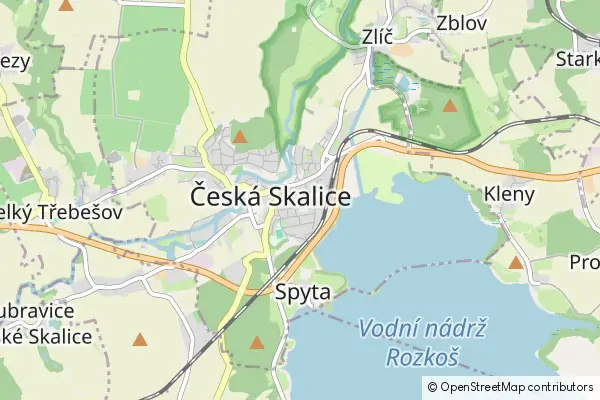 Mapa Česká Skalice