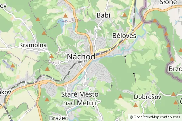 Mapa Náchod