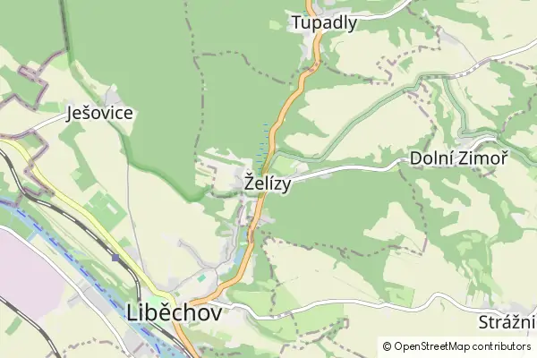 Mapa Želízy