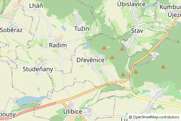 Mapa Dřevěnice