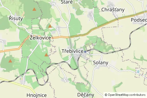 Mapa Třebívlice