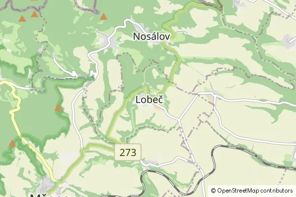 Mapa Lobeč