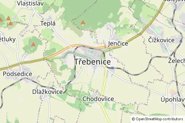 Mapa Třebenice