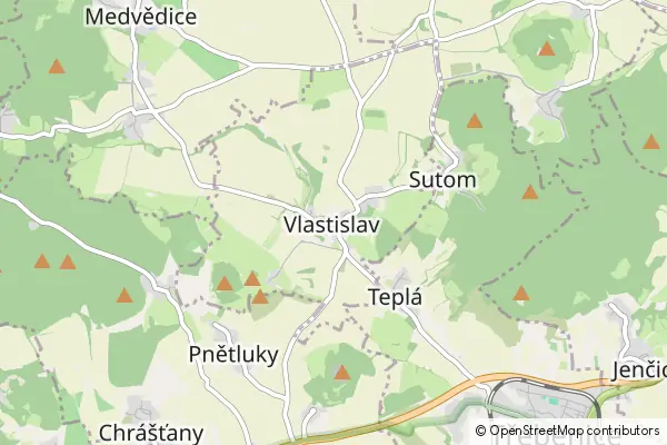 Mapa Vlastislav