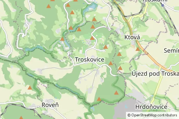 Mapa Troskovice