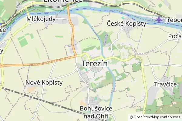 Mapa Terezin