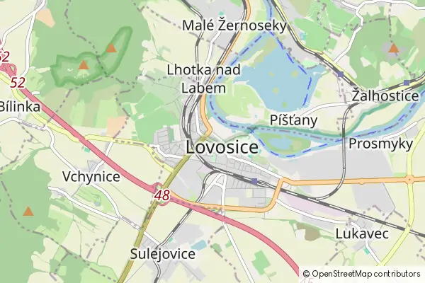 Mapa Lovosice