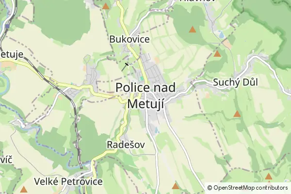 Mapa Police nad Metují