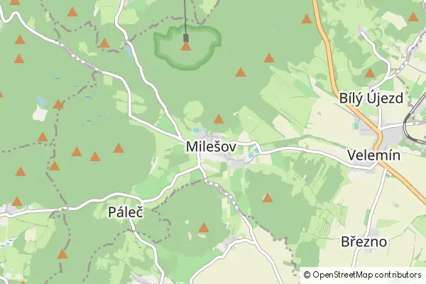 Mapa Milešov