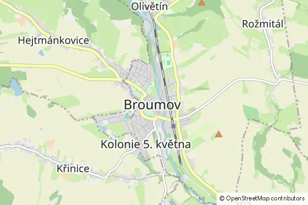 Mapa Broumov