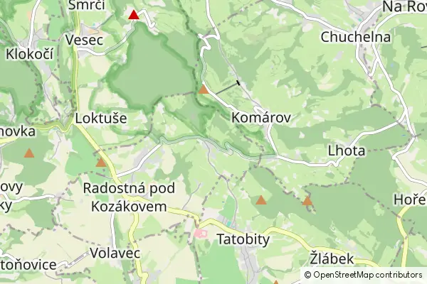 Mapa Kozákov