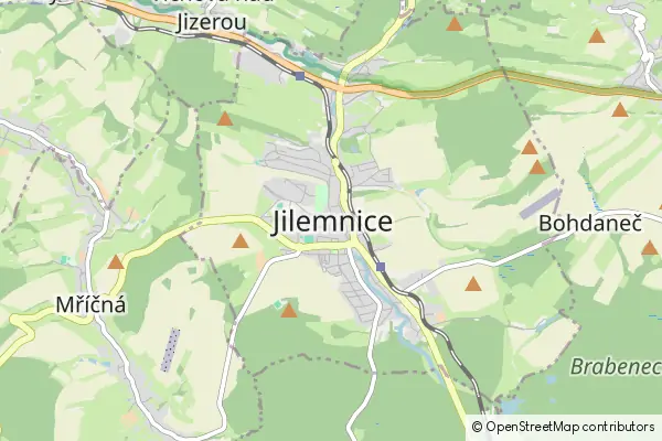 Mapa Jilemnice