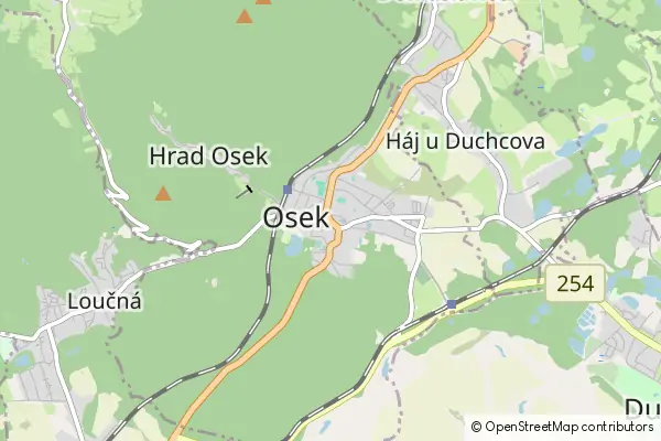 Mapa Osek