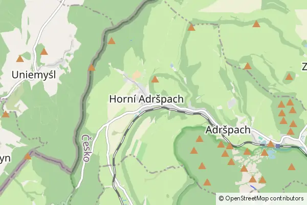 Mapa Adršpach