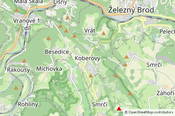 Mapa Koberovy