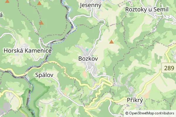 Mapa Bozkov