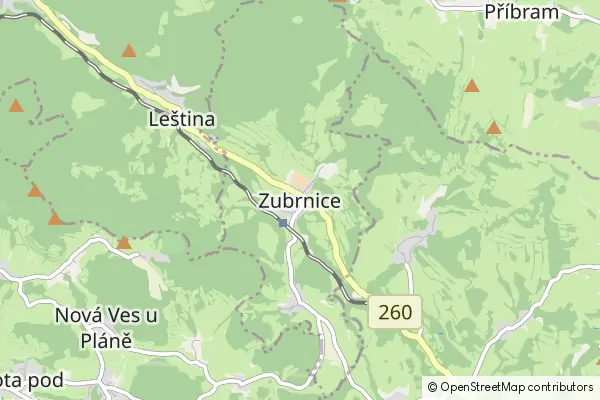 Mapa Zubrnice