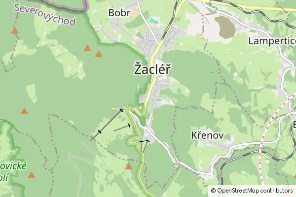 Mapa Žacléř