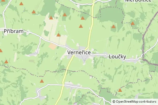 Mapa Verneřice