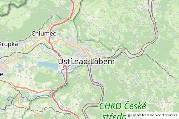 Mapa Ústí nad Labem