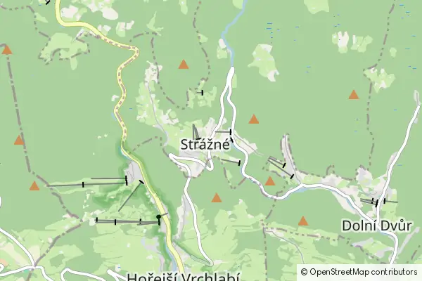 Mapa Strážné