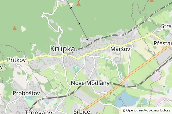 Mapa Krupka