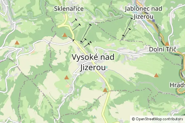 Mapa Vysoké nad Jizerou