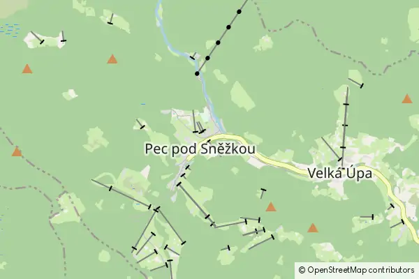 Mapa Pec pod Sněžkou