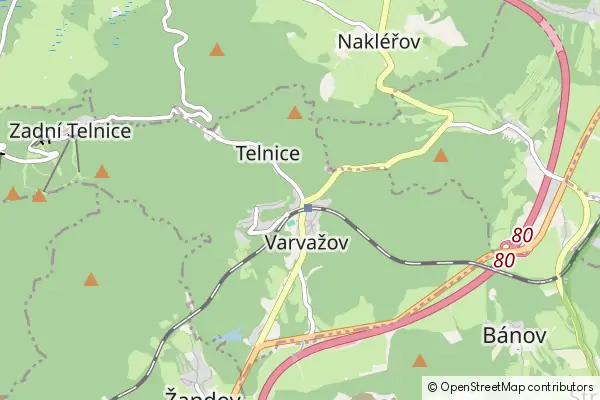 Mapa Telnice