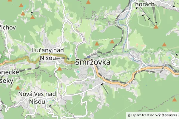 Mapa Smržovka