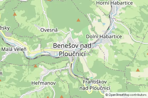 Mapa Benešov nad Ploučnicí